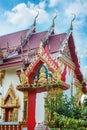 Beautiful temple Wat Samai Kongka on Ko Pha Ngan, Thailand.