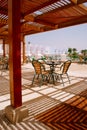 The beautiful terrace of the hotel, Egypt Royalty Free Stock Photo