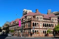 Beautiful terrace houses in Victorian architectural style called The Mansions in Brisbane, Australia