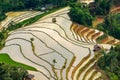 Beautiful terraced rice field in Hoang Su Phi in Vietnam