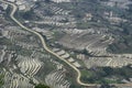 Beautiful terraced rice field in water pulling season in Y Ty, Bat Xat, Lao cai province in Vietnam Royalty Free Stock Photo