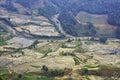 Beautiful terraced rice field in water pulling season in Y Ty, Bat Xat, Lao cai province in Vietnam Royalty Free Stock Photo