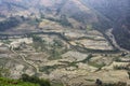 Beautiful terraced rice field in water pulling season in Y Ty, Bat Xat, Lao cai province in Vietnam Royalty Free Stock Photo