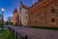 Beautiful Teutonic Castle in Bytow at sunset, Poland Royalty Free Stock Photo