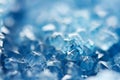 Beautiful texture of Blue crystals. mineral its blurred natural background. Winter Beautiful background.