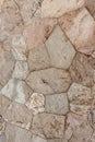 Beautiful texture of path of yellow natural stones on the is in the park. Vertical