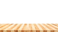 Beautiful texture wood table top texture on white background.For create product display or design key visual layout Royalty Free Stock Photo