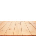 Beautiful texture wood table top texture on white background