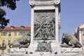 Nice, 6th September: Garibaldi Monument Pedestal from Square Garibaldi in Nice France