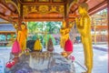 Beautiful Thai architecture Buddhist temple at Wat Ram Poeng (Tapotaram) temple, Chiang Mai, Thailand. Wat Rampoeng is one of famo