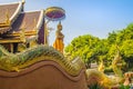 Beautiful Thai architecture Buddhist temple at Wat Ram Poeng (Tapotaram) temple, Chiang Mai, Thailand. Wat Rampoeng is one of famo