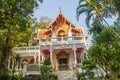 Beautiful Thai architecture Buddhist temple at Wat Ram Poeng (Tapotaram) temple, Chiang Mai, Thailand. Wat Rampoeng is one of famo