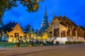Beautiful Thai lanna temple Wat Phra Singh in Chiang Mai