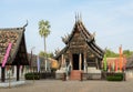 Beautiful Thai Lanna wooden temple