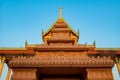 Beautiful Thai style church in Kaeo Phichit temple Royalty Free Stock Photo