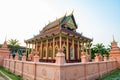 Beautiful Thai style church in Kaeo Phichit temple Royalty Free Stock Photo