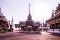 Beautiful Thai style pavilion at Ban Den temple Royalty Free Stock Photo