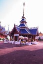 Beautiful Thai style pavilion at Ban Den temple Royalty Free Stock Photo