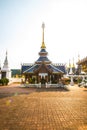 Beautiful Thai style pavilion at Ban Den temple Royalty Free Stock Photo