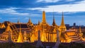 Beautiful of Thailand Grand palace blue sky Royalty Free Stock Photo