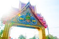 Beautiful Thailand temple entrance history architecture building Royalty Free Stock Photo