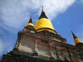 A beautiful Thailand temples, pagodas and Buddha statute in old historical`s Thailand country Royalty Free Stock Photo