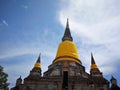 A beautiful Thailand temples, pagodas and Buddha statute in old historical`s Thailand country Royalty Free Stock Photo