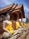 A beautiful Thailand temples, pagodas and Buddha statute in old historical`s Thailand country Royalty Free Stock Photo