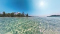 Beautiful Thailand tropical island. Summer seascape beautiful waves, blue sea water in sunny day. Beautiful bright sea with waves Royalty Free Stock Photo