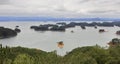 The beautiful Thousand Island Lake in cloudy day, adobe rgb