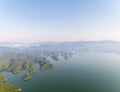 Beautiful thousand island lake landscape in morning Royalty Free Stock Photo