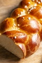 Challah bread with hail sugar