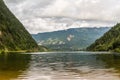 Beautiful Three Valley Lake in the mountains