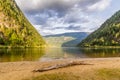 Beautiful Three Valley Lake in the mountains