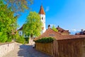 Beautiful Thun city, Lake Thunersee, swiss alps, Switzerland Royalty Free Stock Photo