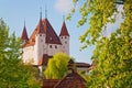 Beautiful Thun city, Lake Thunersee, swiss alps, Switzerland Royalty Free Stock Photo