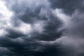 Beautiful thunderclouds. Beautiful dramatic blue sky background with fluffy dark clouds. Rainy weather Royalty Free Stock Photo