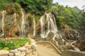 Beautiful Tien Sa water fall in SAPA,Vietnam. Royalty Free Stock Photo