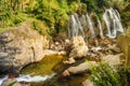 Beautiful Tien Sa water fall in Sapa,Vietnam. Royalty Free Stock Photo