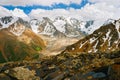 Beautiful Tien shan peaks and mountains near Almaty.