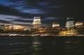 Beautiful timelapse shot of city lights at night - perfect for a cool background