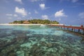 Beautiful tiny island in Maldives.