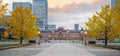 Beautiful Tokyo station train Station building at twilight time