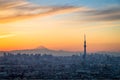 Tokyo sunset cityscape