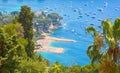 Beautiful Top View of bay Cote d`Azur