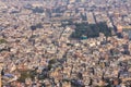 Beautiful top view landscape of the city of Jaipur in Rajasthan India. Royalty Free Stock Photo