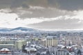 Brasov panorama top view, Romania. Royalty Free Stock Photo