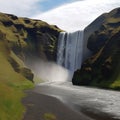 Beautiful torrent of skogafoss