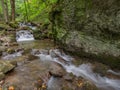 A beautiful torrent with small cascades Royalty Free Stock Photo