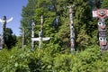 Stanley Park Totem Poles native artworks